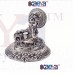 OkaeYa Silver Plated Laddu Gopal God Idol (14.4 cm x 15 cm x 10.7 cm, Silver)